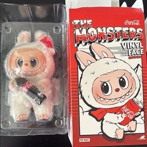 Popmart Labubu Coca-Cola The Monsters Vinyl Figure Plush keychain
